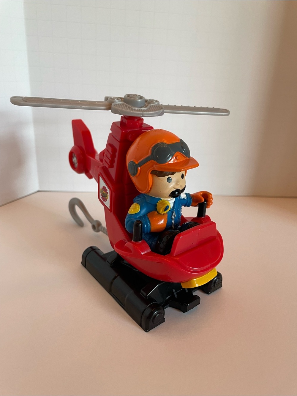 Fisher-Price Little People Poseable Drew & His Rescue Chopper